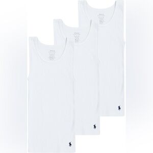 Polo Ralph Lauren White Tank Tops